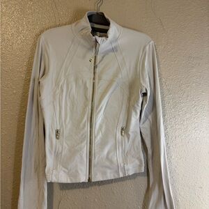 lululemon athletica Women's Light Gray Bomber Jacket